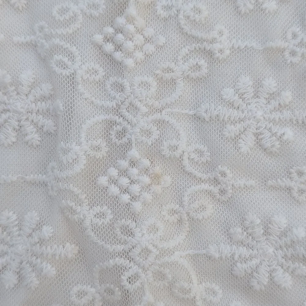Genuine Kids By Oshkosh 3T White Embroidered Short Sleeve Blouse
